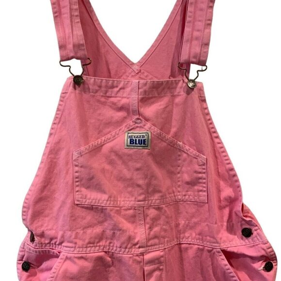 Davidson Studio Dyed Pink Bib Overalls Size 30x32 Rugged Blue Brand Painter - Picture 2 of 10